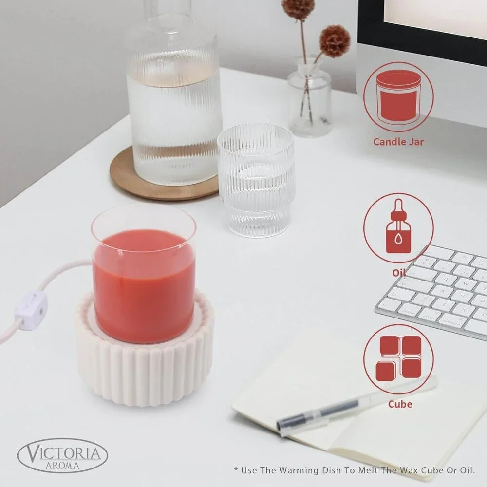 Ceramic Wax Melt Warmer 3-in-1 Candle Wax Warmer for Scented Wax Melter Electric